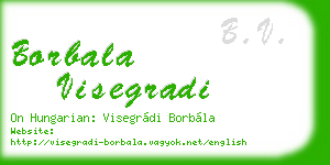 borbala visegradi business card